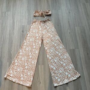 RESA Floral Patterned Bandeau and Pant Set
